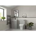 Vasca Forte 510mm F/S Furniture Pack - Anthracite Gloss w/Black Finishes - 1