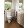 Vasca Forte 410mm Wall Hung 1 Door Basin Unit & 1TH Basin - Grey Gloss  - 1