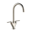 Prima V Shape Dual Lever Mixer Tap Brushed Steel BPR1058 - 0