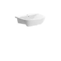Vasca Tondo 520x400mm 1TH Semi Recessed Basin - 0