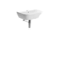 Vasca Tondo 450x320mm 1TH Cloakroom Basin & Chrome Bottle Trap - 0