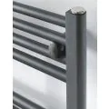 MHS Rads 2 Rails Brompton 858x528mm Graphite Towel Rail BRGR-0860-50 - 1