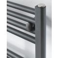 MHS Rads 2 Rails Brompton 1152x528mm Graphite Towel Rail BRGR-1160-50 - 1