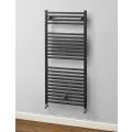 MHS Rads 2 Rails Brompton 1738x528mm Graphite Towel Rail BRGR-1740-50 - 0