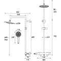 Bristan Buzz Thermostatic Shower Black (BUZ SHXDIVCTFF BLK) - 1