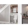 Vasca Tondo Rimless Comfort Height Back To Wall WC & Wrapover Soft Close Seat - 2