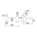 Bristan Cobalt Bath Filler Black COB BF BLK - 1
