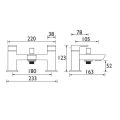 Bristan Cobalt Bath Shower Mixer Black COB BSM BLK - 2