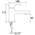 Bristan Cobalt Small Basin Mixer Chrome (COB SMBAS C) - 1