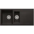 Prima+ Granite 1.5B & Drainer Inset Sink Black CPR322 - 0