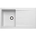 Prima+ Compact Granite 1B & Drainer Inset Sink White CPR345 - 0