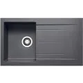 Prima+ Compact Granite 1B & Drainer Inset Sink Gun Metal CPR346 - 0