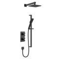 Bristan Cruzar Concealed Shower with Fixed Head and Flexible Riser Kit Black CRU BLK SHWR PK - 0