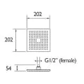 Bristan Craze Rigid Riser Bar Mixer Shower (CRZ SHXDIVCTFF C) - 2