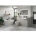 Vasca Salto 1200mm Plinth - Matt Dove Grey  - 1