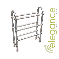 Abacus Direct Elegance Crown Designer Towel Rail 778 x 686 Chrome - 0