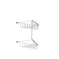 Vasca Angolo 2-Tier Corner Shower Caddy - Chrome - 0