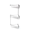 Vasca Angolo 3-Tier Corner Shower Caddy - Chrome - 0