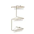 Vasca Angolo 3-Tier Corner Shower Caddy - Brushed Brass - 0