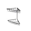 Vasca Angolo 2-Tier Corner Shower Caddy - Black - 0