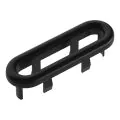 Vasca Oval Overflow Ring - Matt Black - 0
