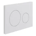 Vasca Round Push Button Flushplate - White - 0