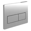 Vasca Rectangle Push Button Flushplate - Chrome - 0