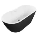 Vasca Alessio Freestanding 1655x745x580mm 0TH Bath - Matt Black - 0