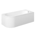 Vasca Mattina J Shape 1700x725x600mm 0TH Bath w/Legs (RH) - 0