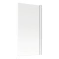 Vasca 800x1500mm Single Straight Bath Screen (6mm) - Chrome - 1