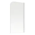 Vasca 800x1500mm Single Curved Bath Screen (6mm) - Chrome - 1