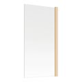 Vasca 800x1400mm Square Bath Screen (6mm) - Brushed Brass - 1