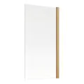 Vasca 800x1500mm Single Straight Bath Screen (6mm) - Brushed Bronze - 1