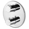 Vema Round Two Outlet Thermostatic Mixer Valve DICM0446 - 0