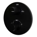 Vema Timea Black Two Outlet Thermostatic Valve DICM0448 - 0