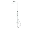 Vema Thermostatic Round Bar Valve w/Fixed Head & Riser - Chrome DICM0464 - 0