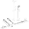 Vasca Valore Thermostatic Bar Mixer Shower - Chrome - 1