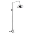 Vasca 1863 Shower Pack Two - Concentric Single Outlet Shower Valve & Overhead Kit - Chrome - 0