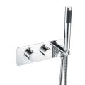 Vasca Ziti Thermostatic Two Outlet Shower Valve w/Handset - Chrome - 0
