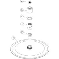 Vasca Urus 200mm Round Ultra slim Showerhead - St/Steel - 1