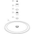 Vasca Urus 250mm Round Ultraslim Showerhead - Brushed Bronze - 1