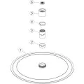 Vasca Urus 250mm Round Ultraslim Showerhead - Brushed Bronze - 1
