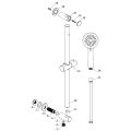 Vasca Urus Round Riser Rail Kit w/Elbow & 3 Mode Handset - Matt Black - 1