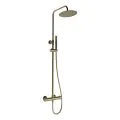 Vasca Urus Round Thermostatic Bar Mixer w/Riser Kit - Brushed Bronze - 0