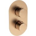 Vasca Urus Thermostatic Single Outlet Twin Shower Valve - Brushed Bronze - 0