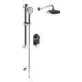 Vasca Round Concealed Valve Head & Arm Shower Pack - Chrome - 0