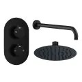 Vasca Urus Round Shower Valve & Kit Pack 1 - Matt Black - 0