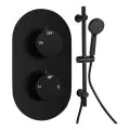 Vasca Urus Round Shower Valve & Kit Pack 2 - Matt Black - 0