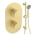 Vasca Urus Round Shower Valve & Kit Pack 2 - Brushed Brass - 0