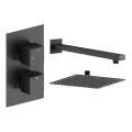 Vasca Cosmo Square Shower Valve & Kit Pack 1 - Matt Black - 0